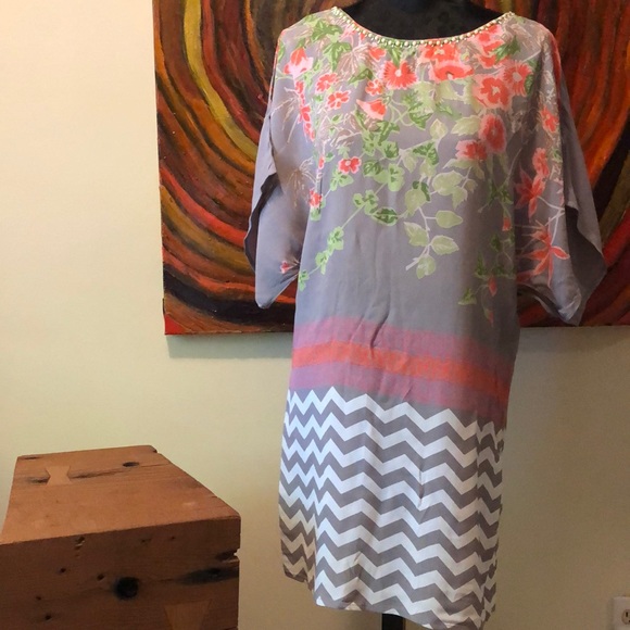 Anthropologie Blank London tunic dress w beading - Picture 2 of 11